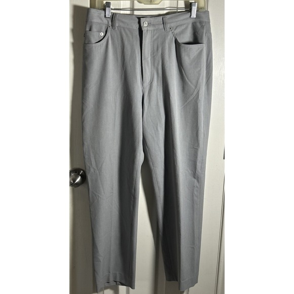 Lauren Ralph Lauren Size 12 Trouser‎ Pants Gray Pockets Belt Loops - Picture 1 of 8
